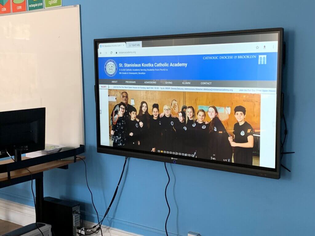St. Stanislaus Kostka Catholic Academy Interactive Displays Brooklyn